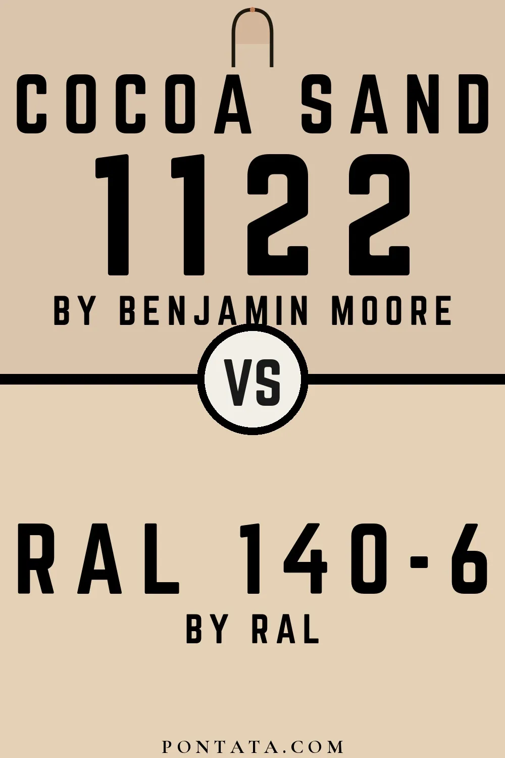 Cocoa Sand vs RAL 140-6