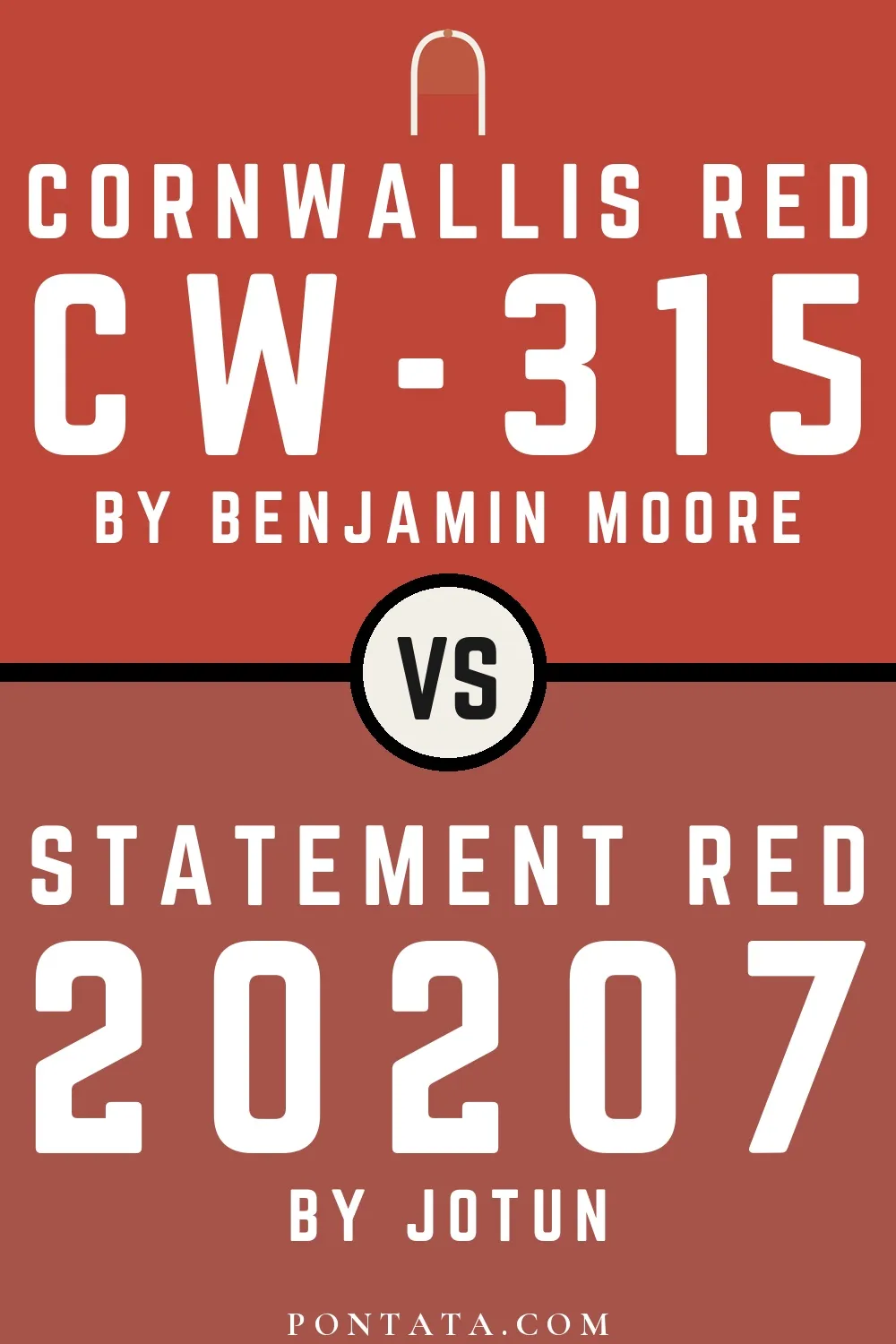 Cornwallis Red vs Statement Red