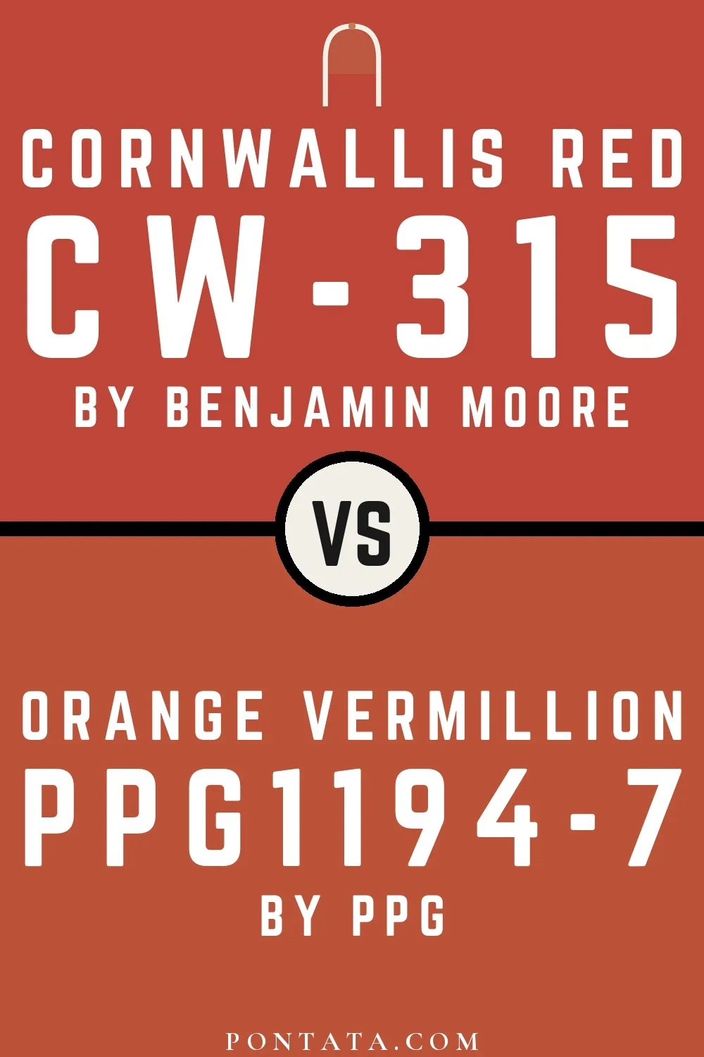 Cornwallis Red vs Orange Vermillion