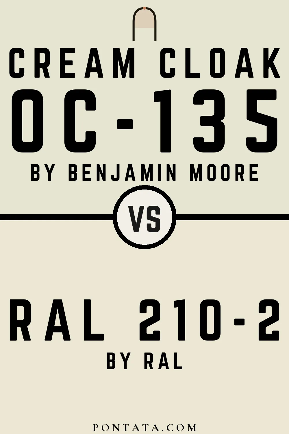 Cream Cloak vs RAL 210-2