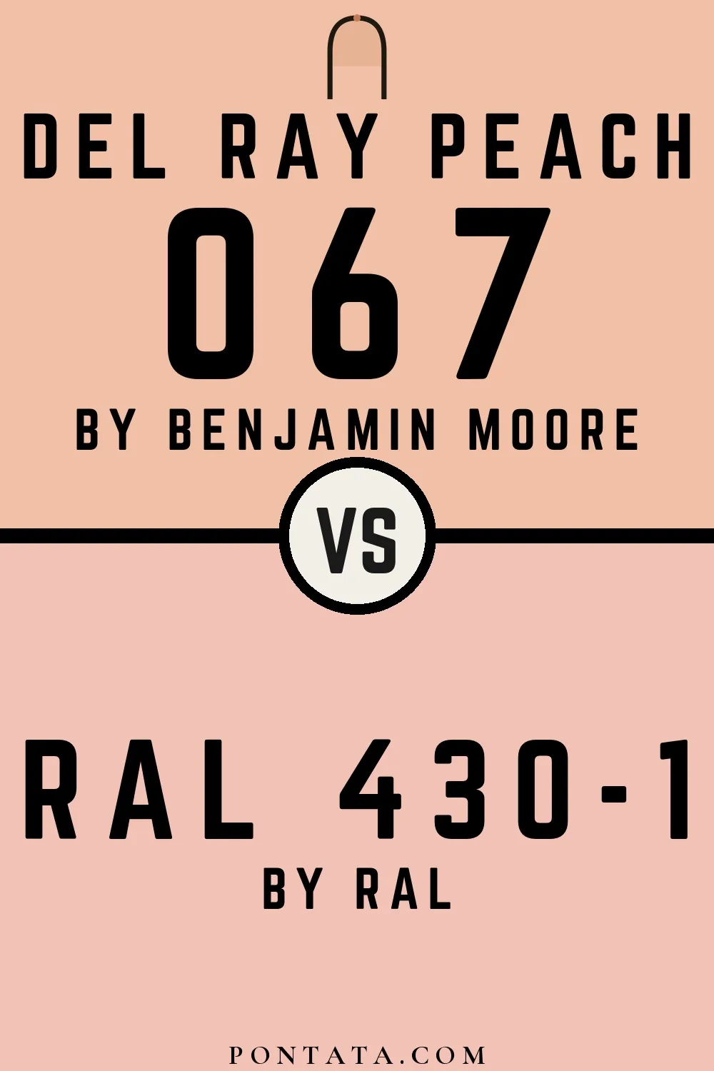 Del Ray Peach vs RAL 430-1