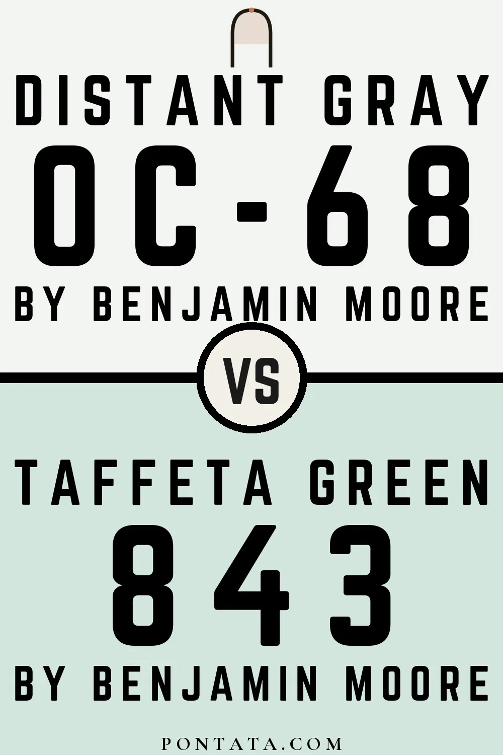 Distant Gray vs Taffeta Green
