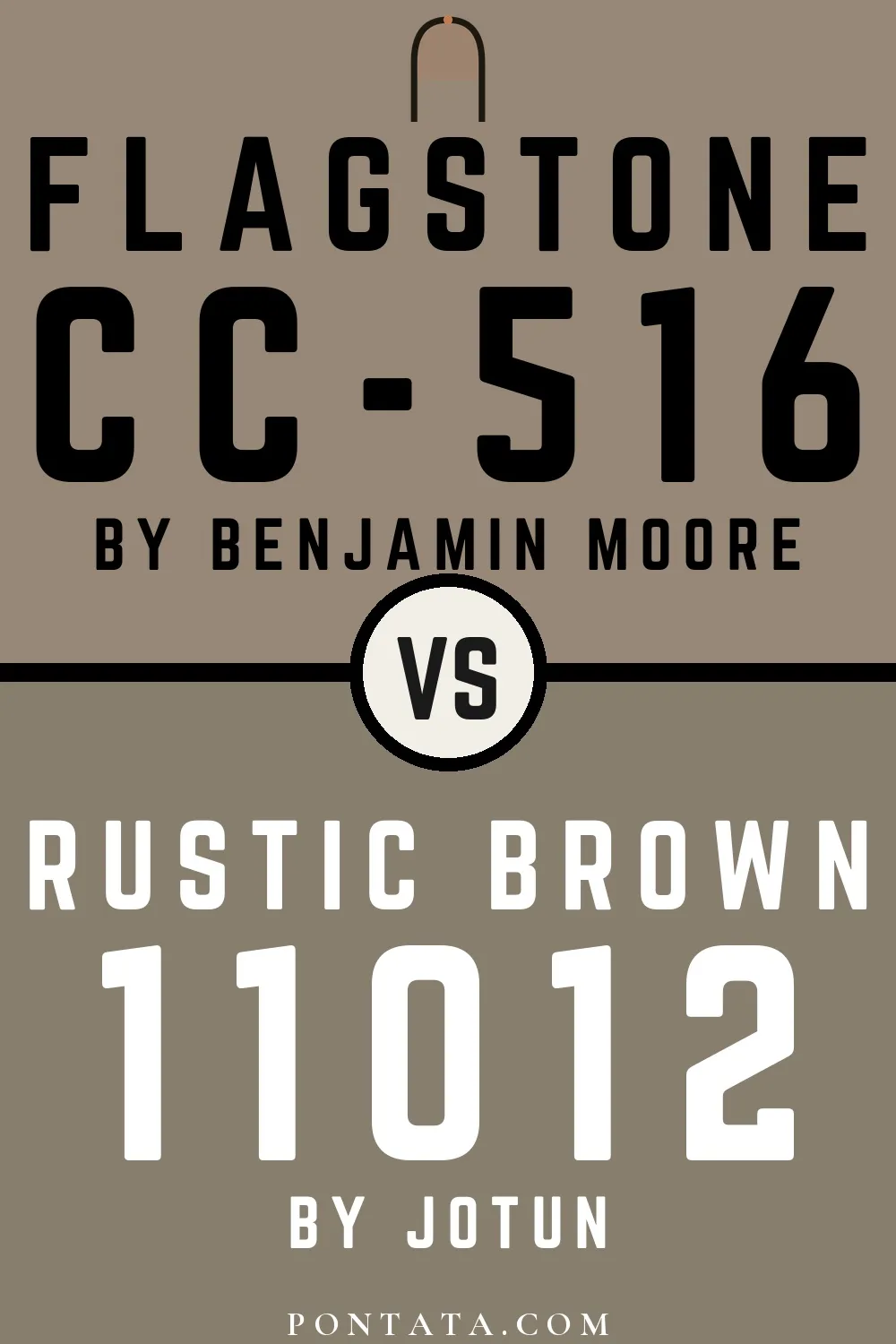 Flagstone vs Rustic Brown