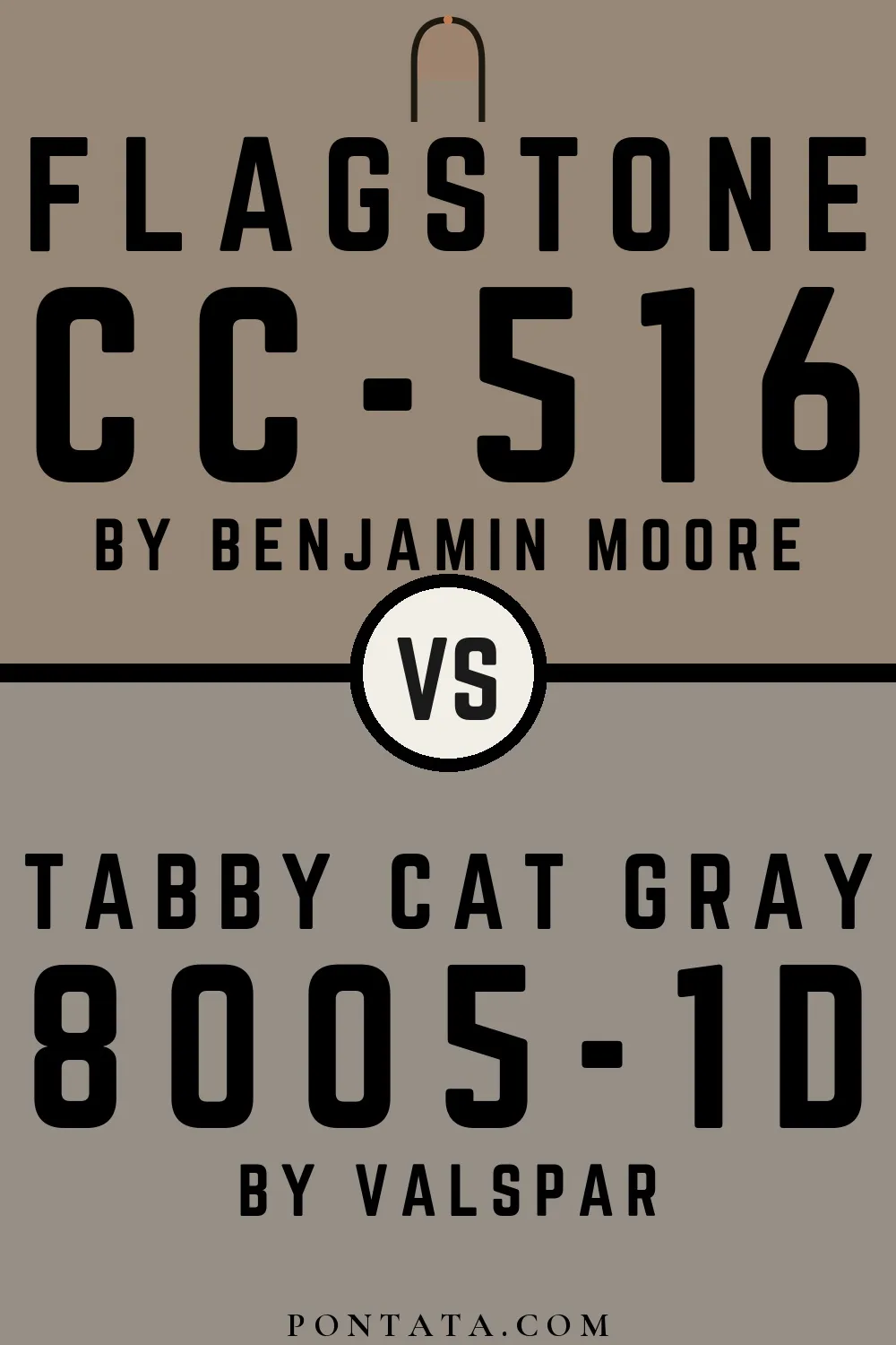 Flagstone vs Tabby Cat Gray