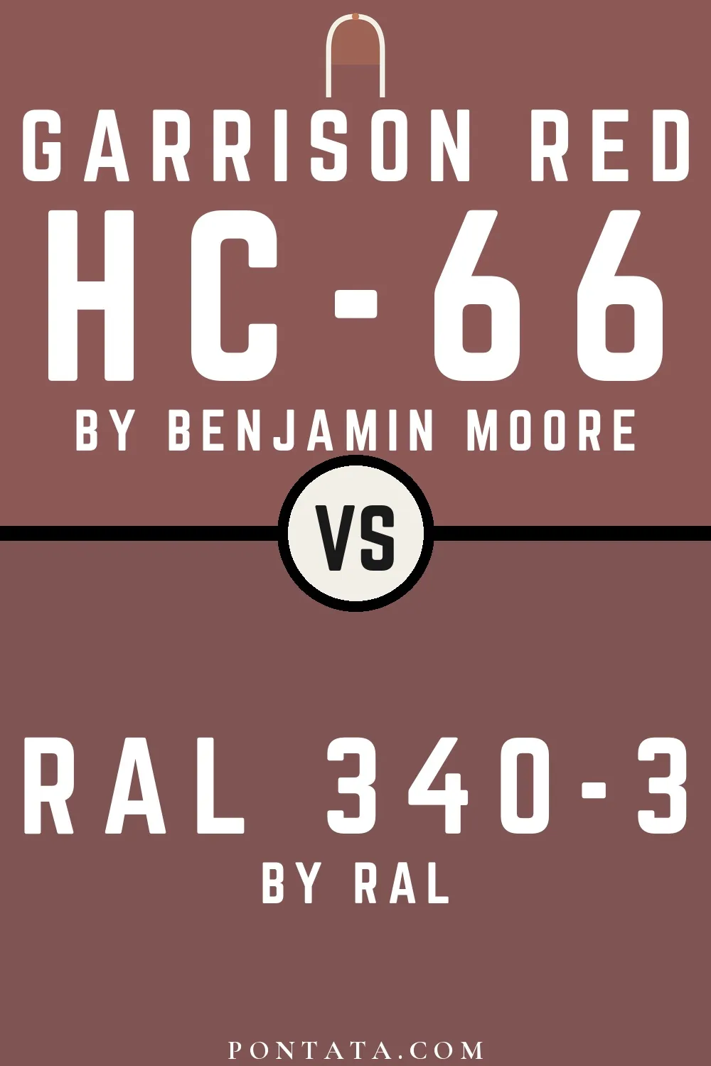 Garrison Red vs RAL 340-3