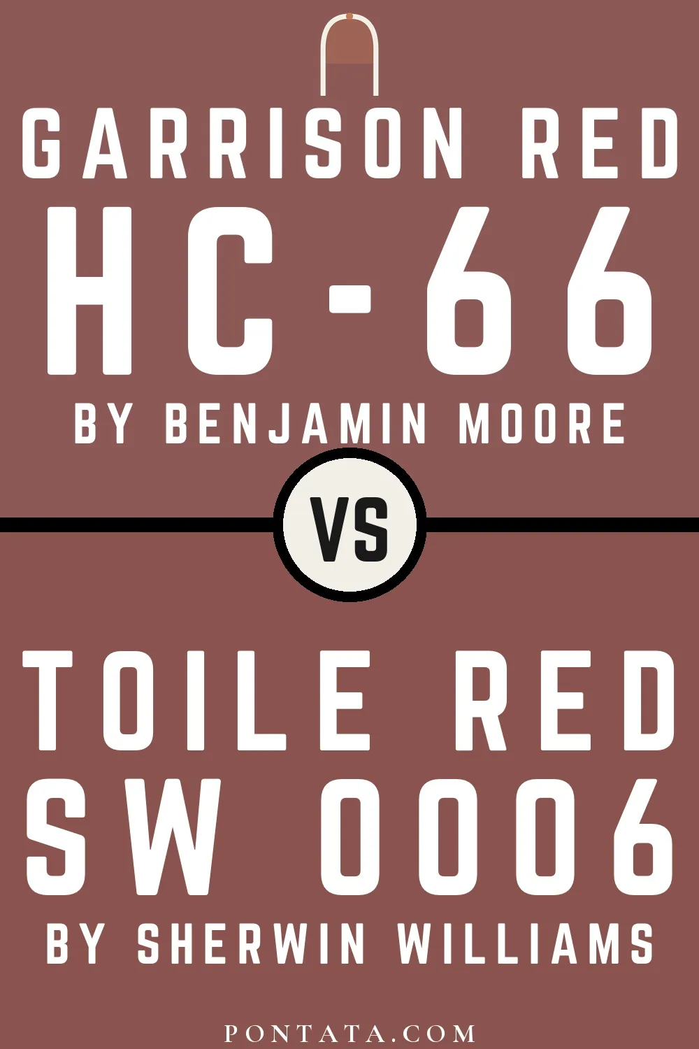 Garrison Red vs Toile Red