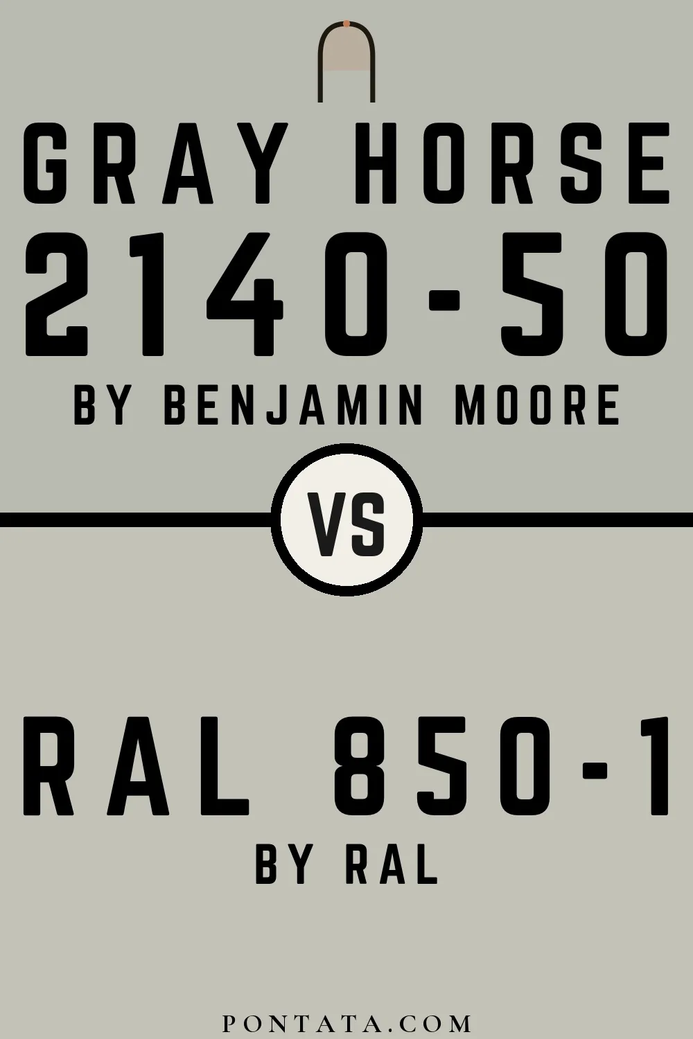 Gray Horse vs RAL 850-1