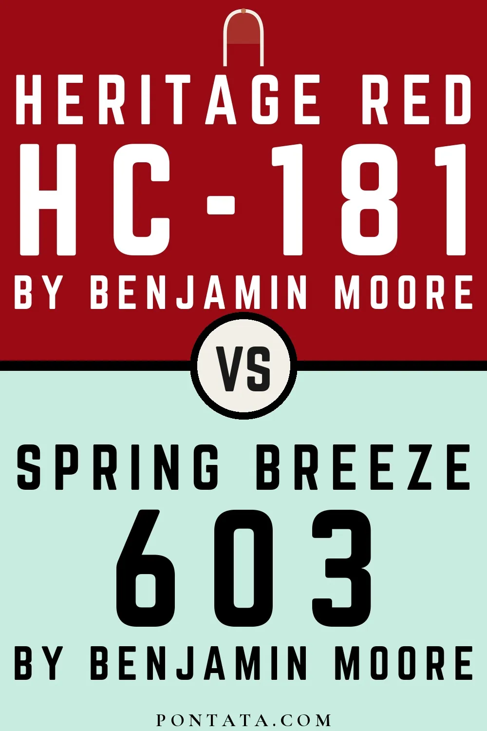 Heritage Red vs Spring Breeze
