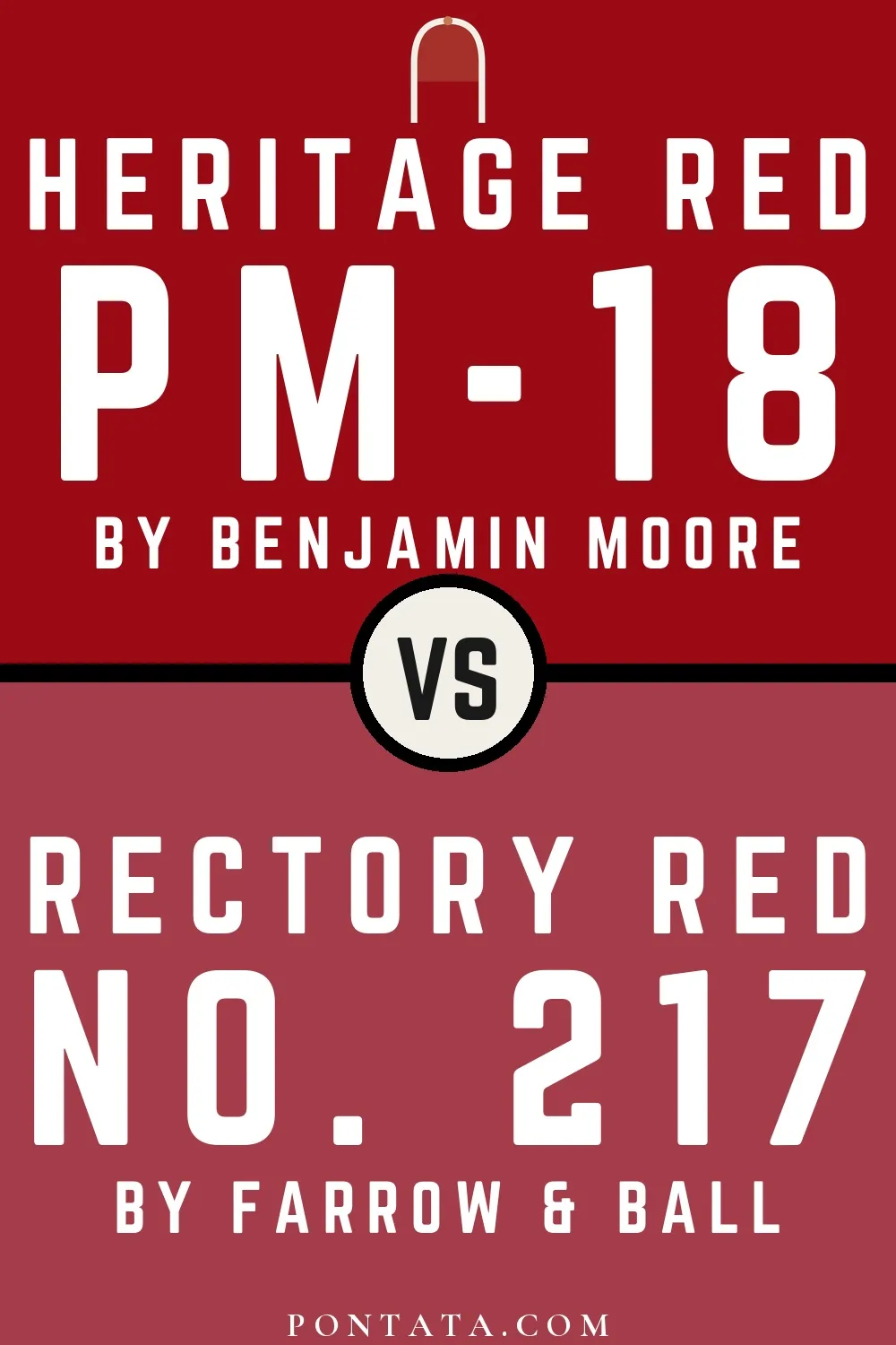 Heritage Red vs Rectory Red