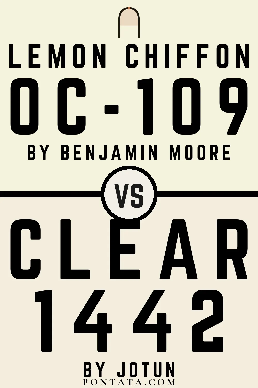 Lemon Chiffon vs Clear