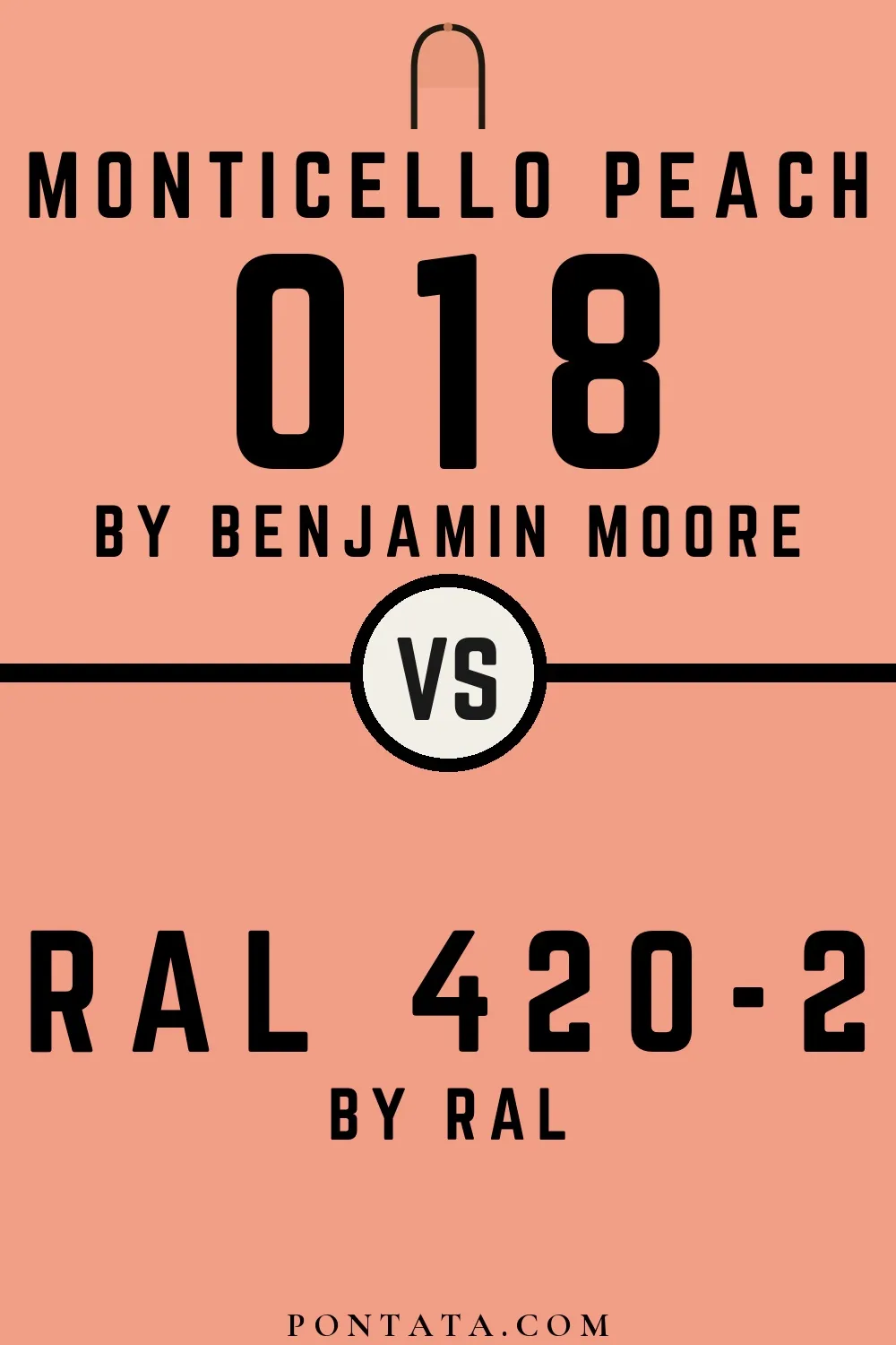 Monticello Peach vs RAL 420-2