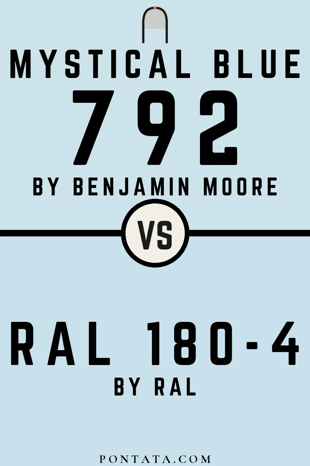 Mystical Blue vs RAL 180-4