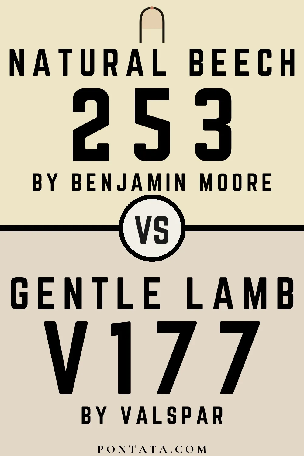 Natural Beech vs Gentle Lamb