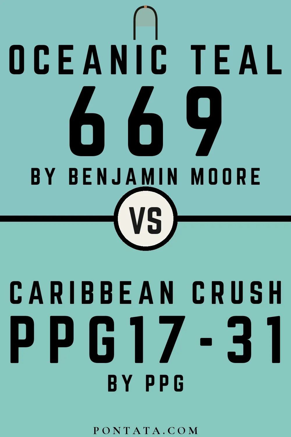 Oceanic Teal vs Caribbean Crush