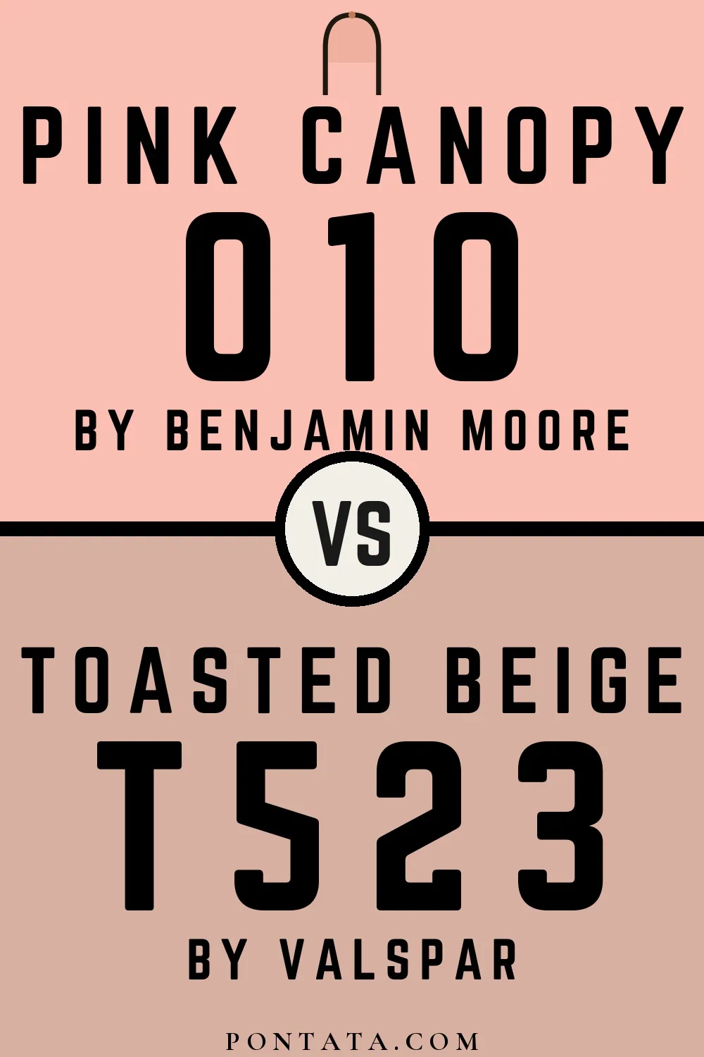 Pink Canopy vs Toasted Beige
