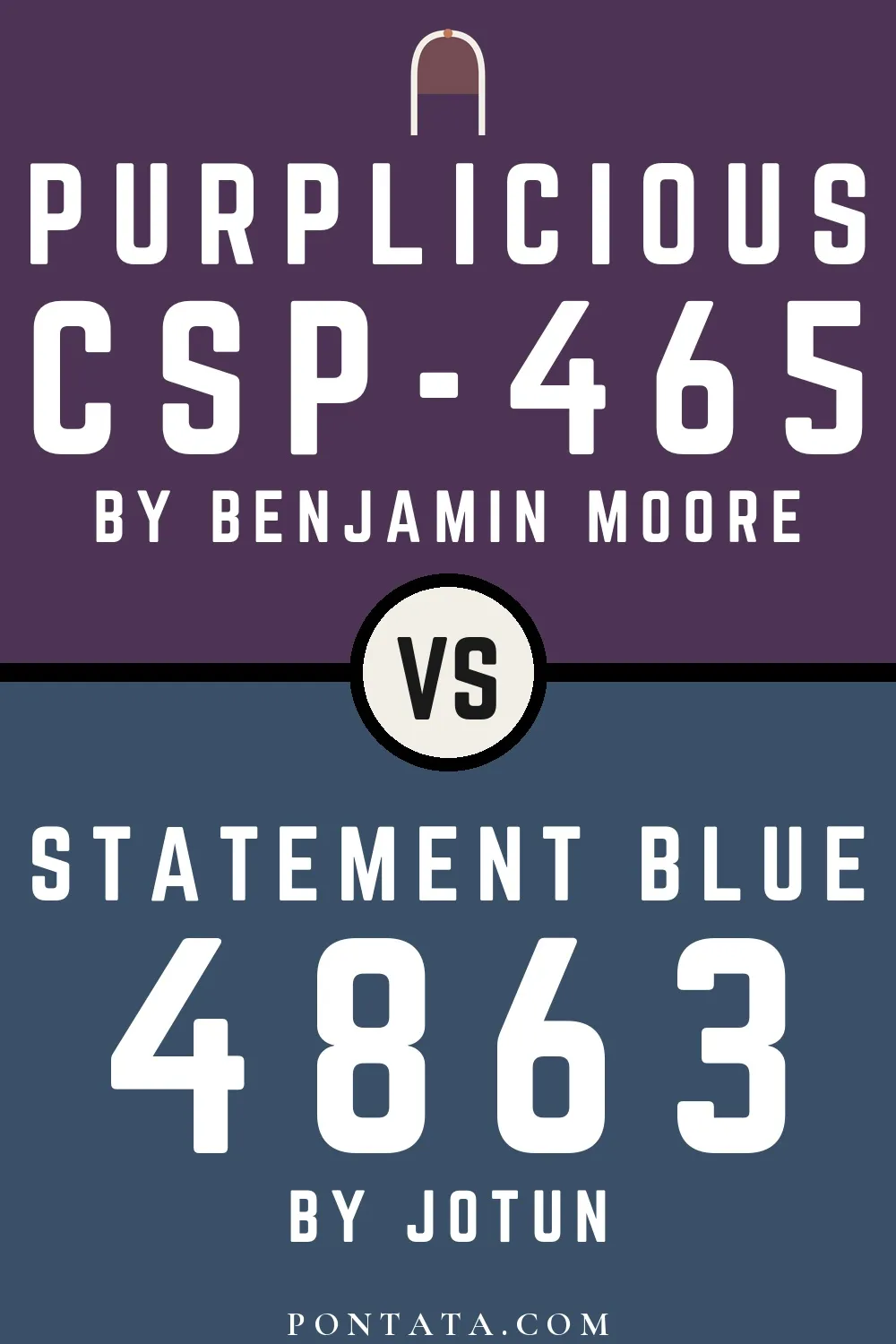 Purplicious vs Statement Blue