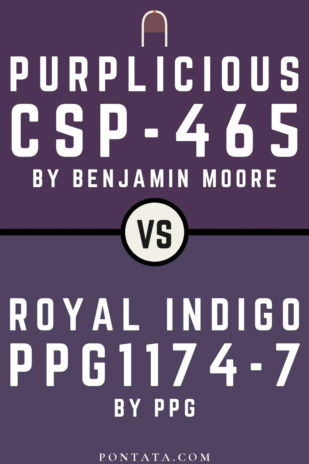 Purplicious vs Royal Indigo