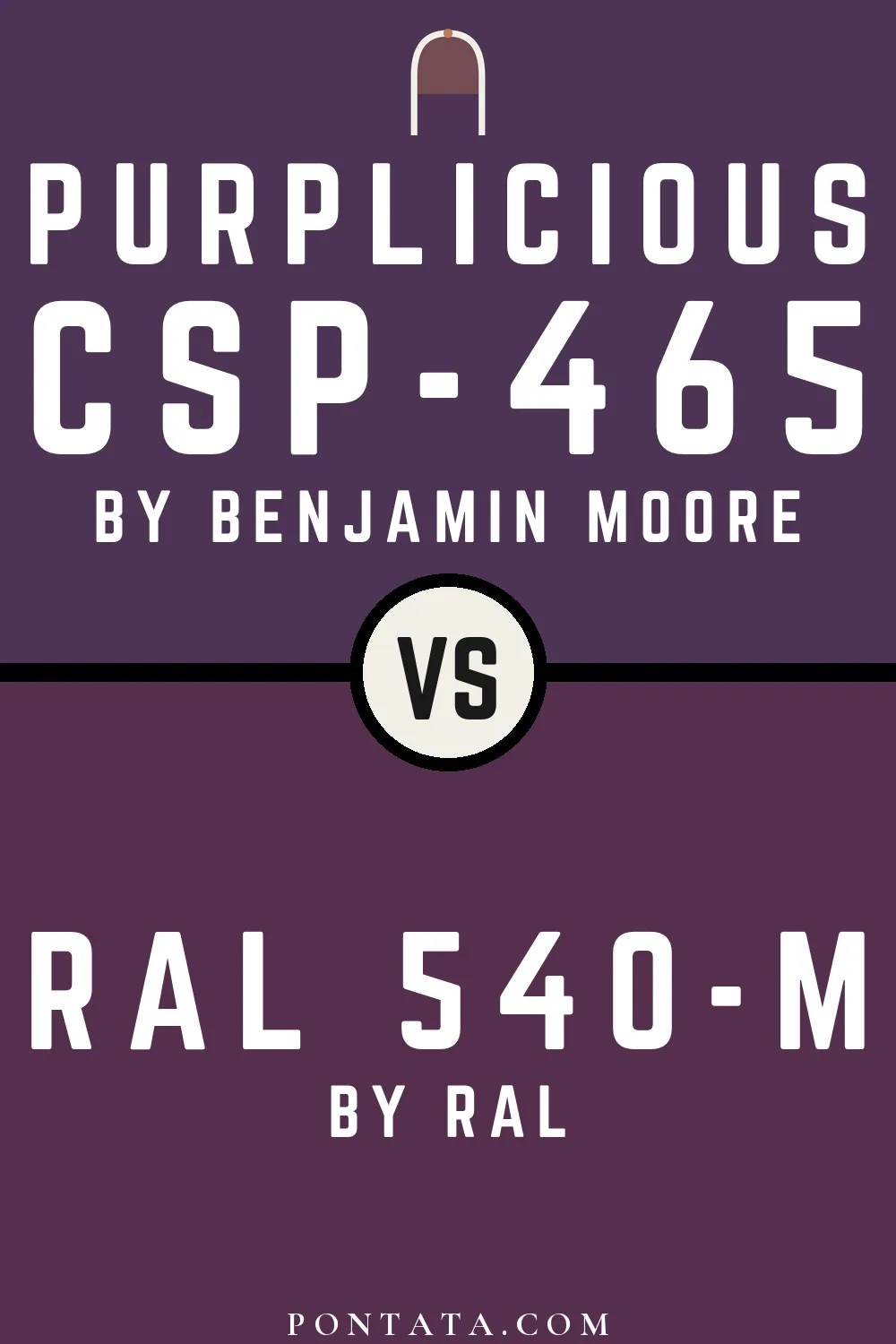 Purplicious vs RAL 540-M