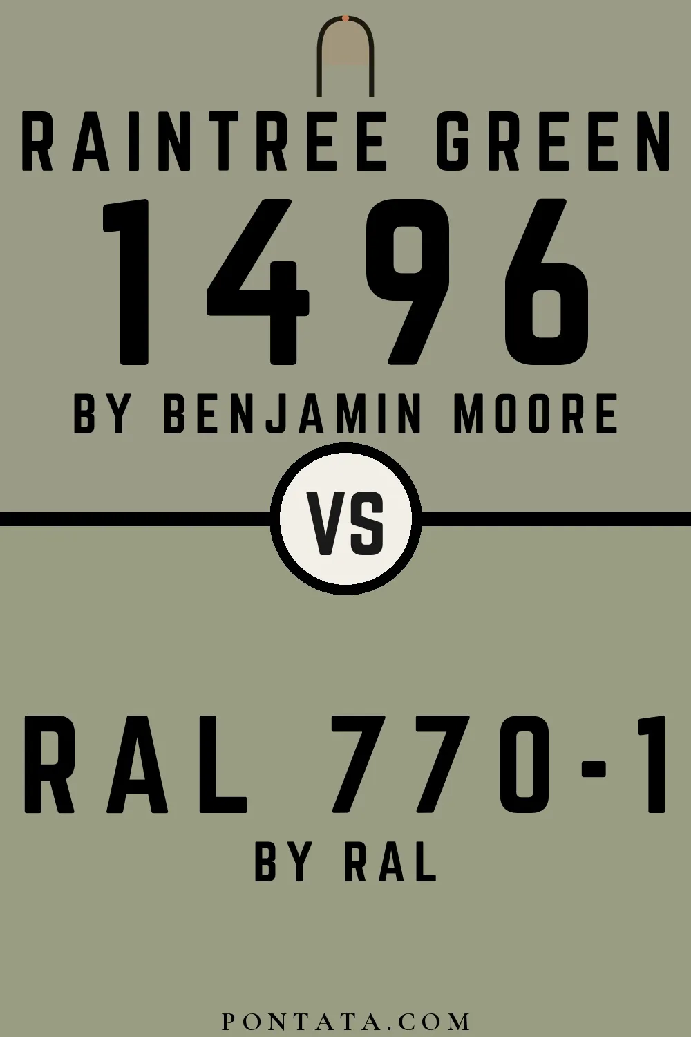 Raintree Green vs RAL 770-1