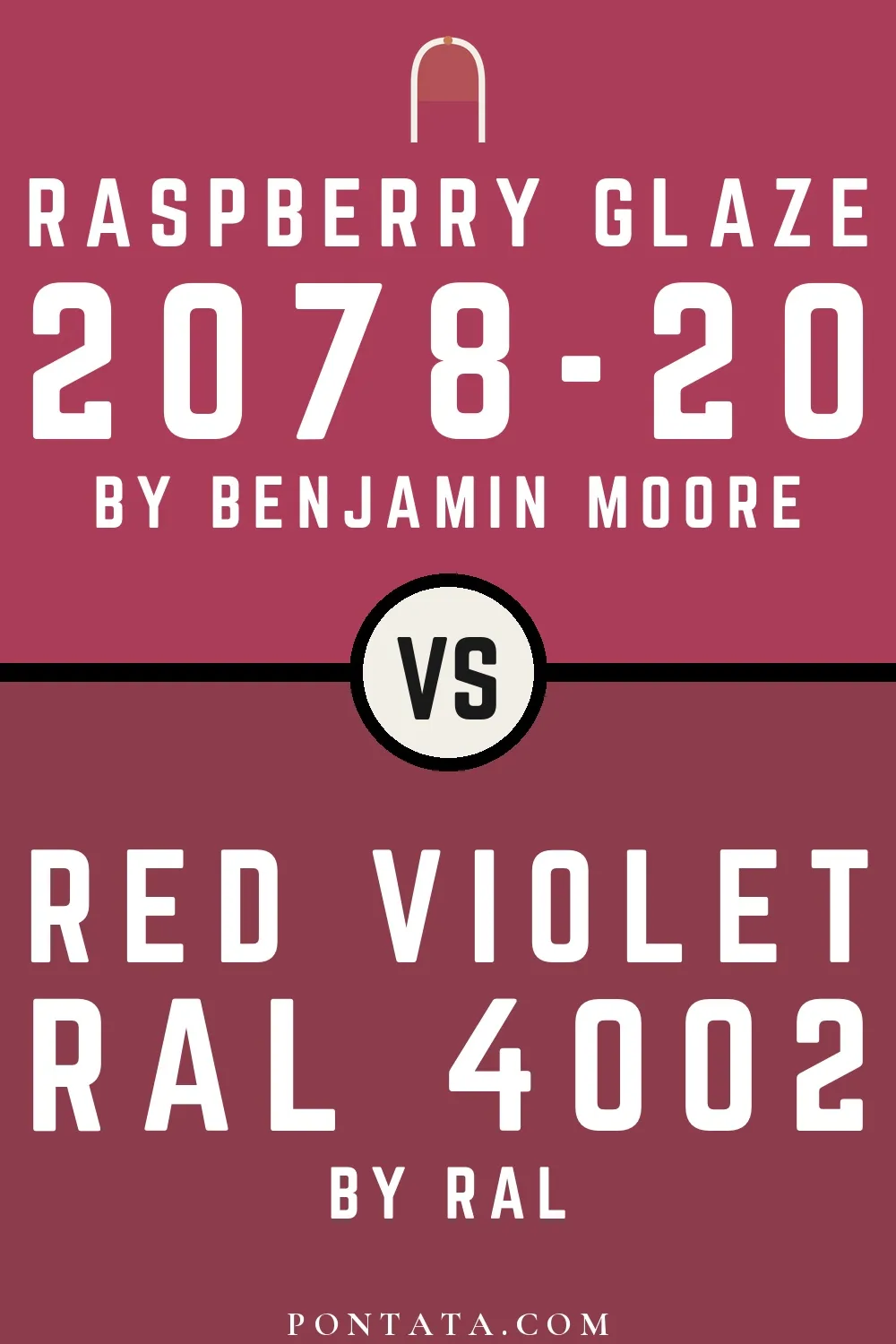 Raspberry Glaze vs Red violet
