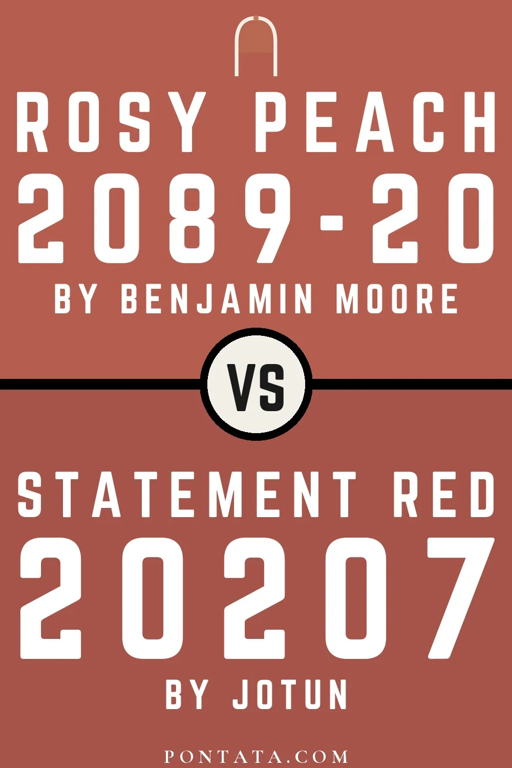 Rosy Peach vs Statement Red