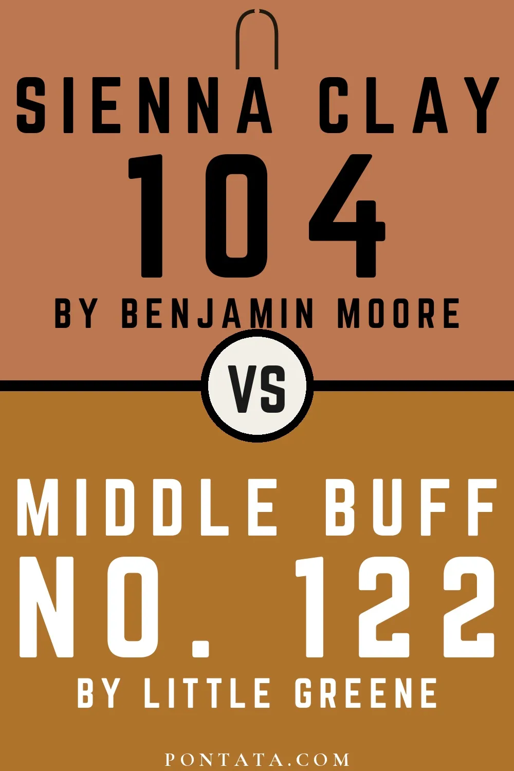 Sienna Clay vs Middle Buff
