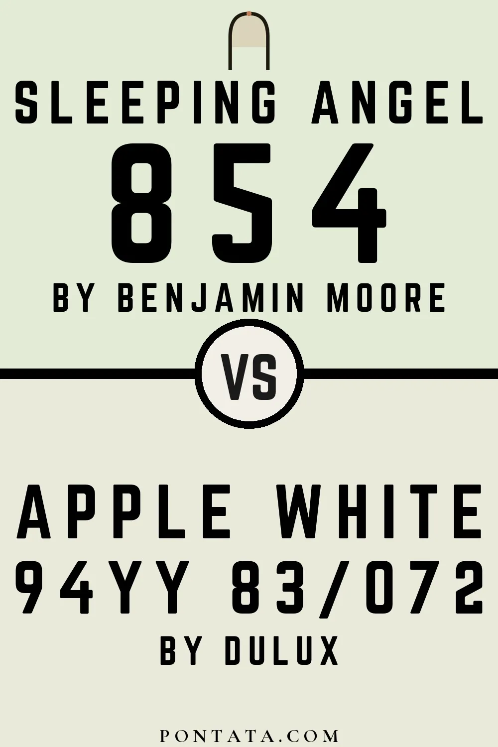 Sleeping Angel vs Apple White