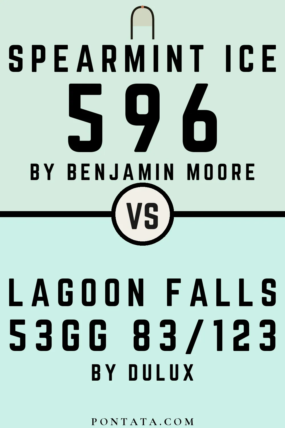 Spearmint Ice vs Lagoon Falls