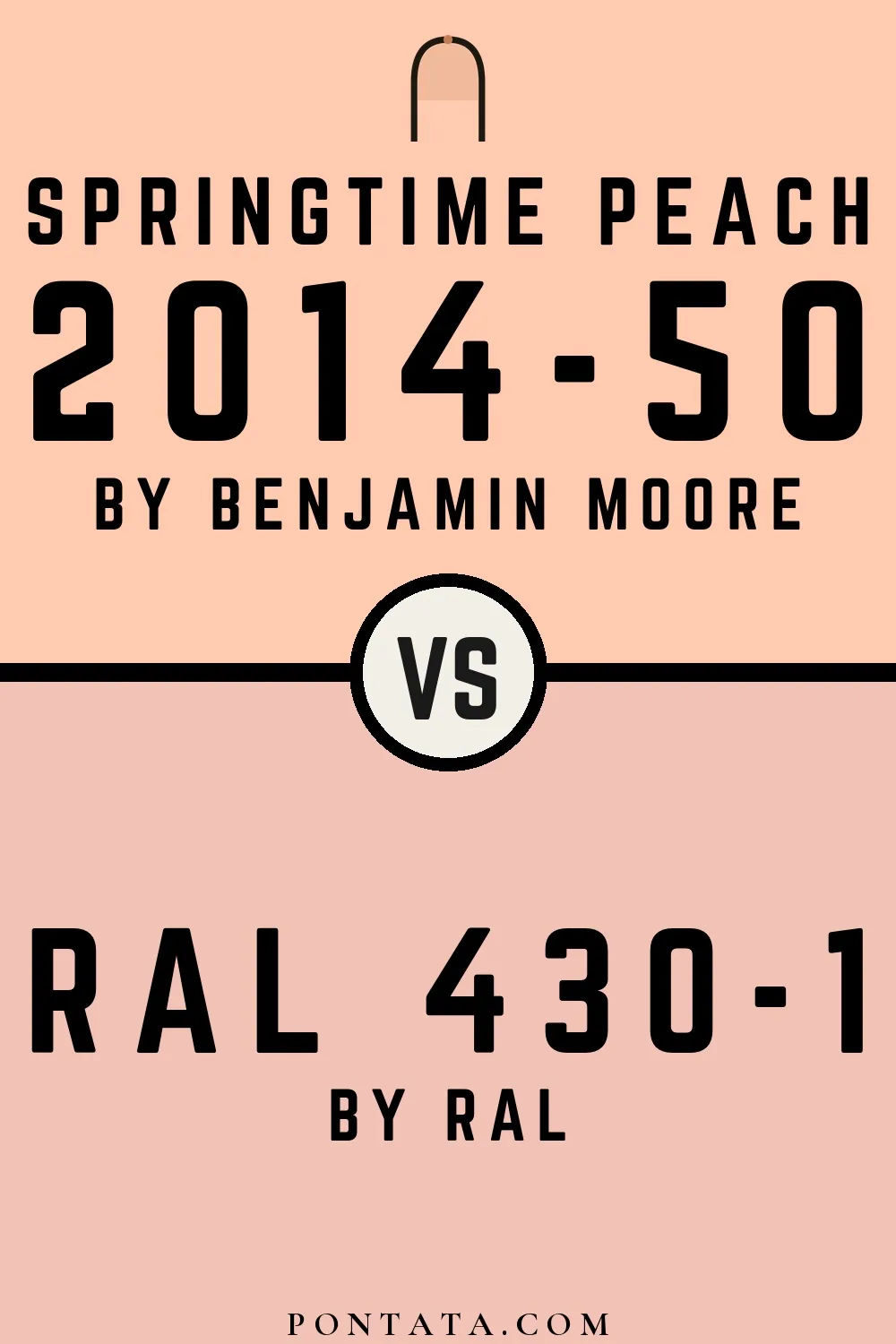 Springtime Peach vs RAL 430-1