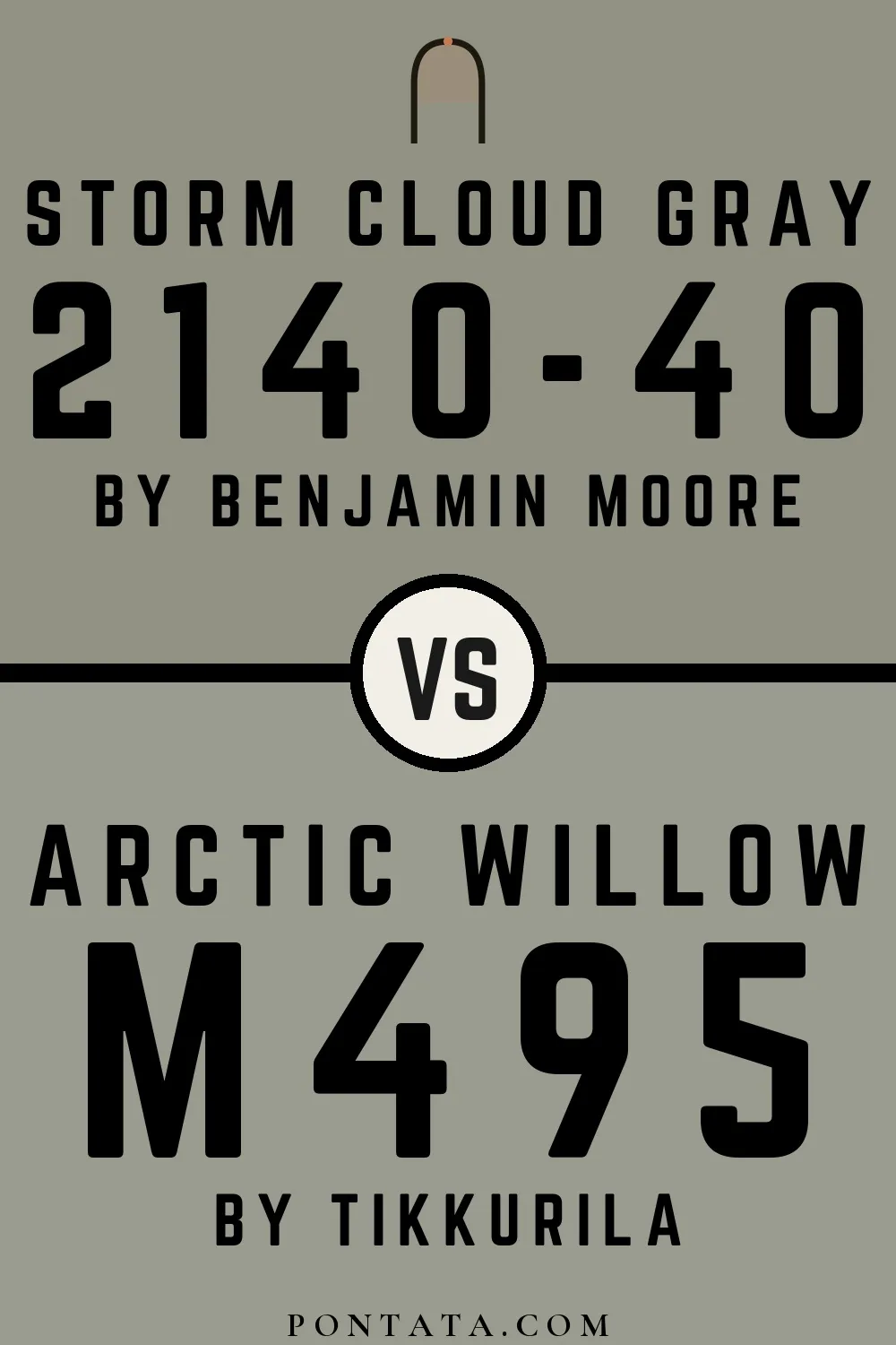 Storm Cloud Gray vs Arctic Willow