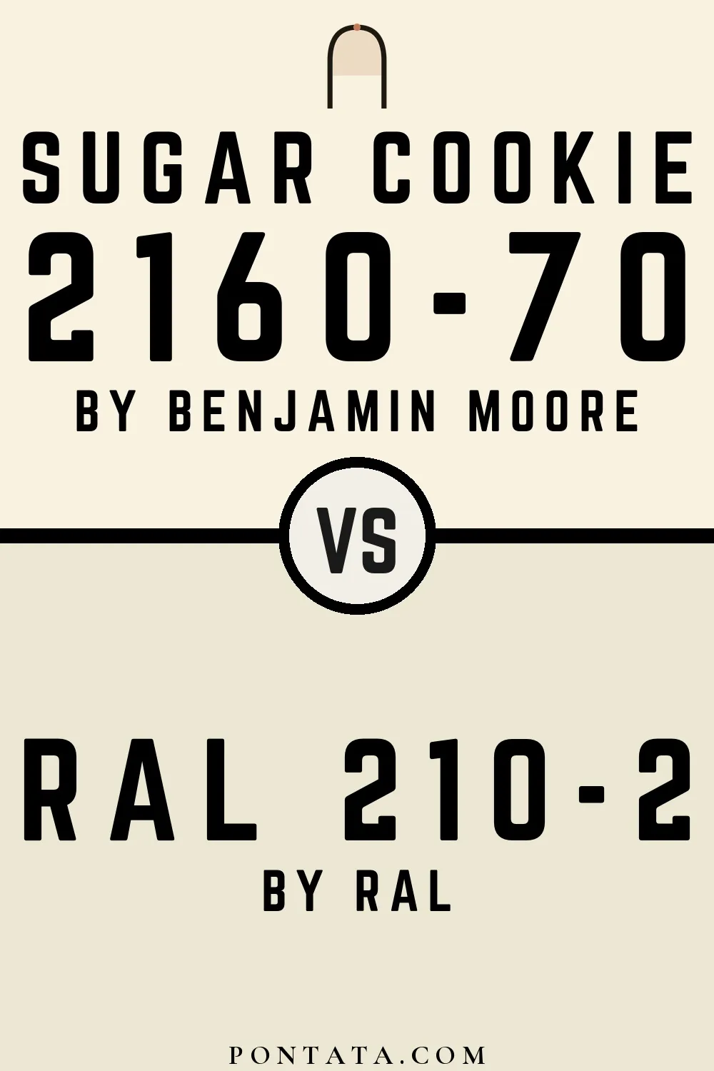 Sugar Cookie vs RAL 210-2