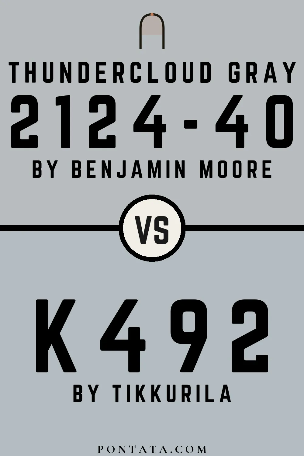 Thundercloud Gray vs K492