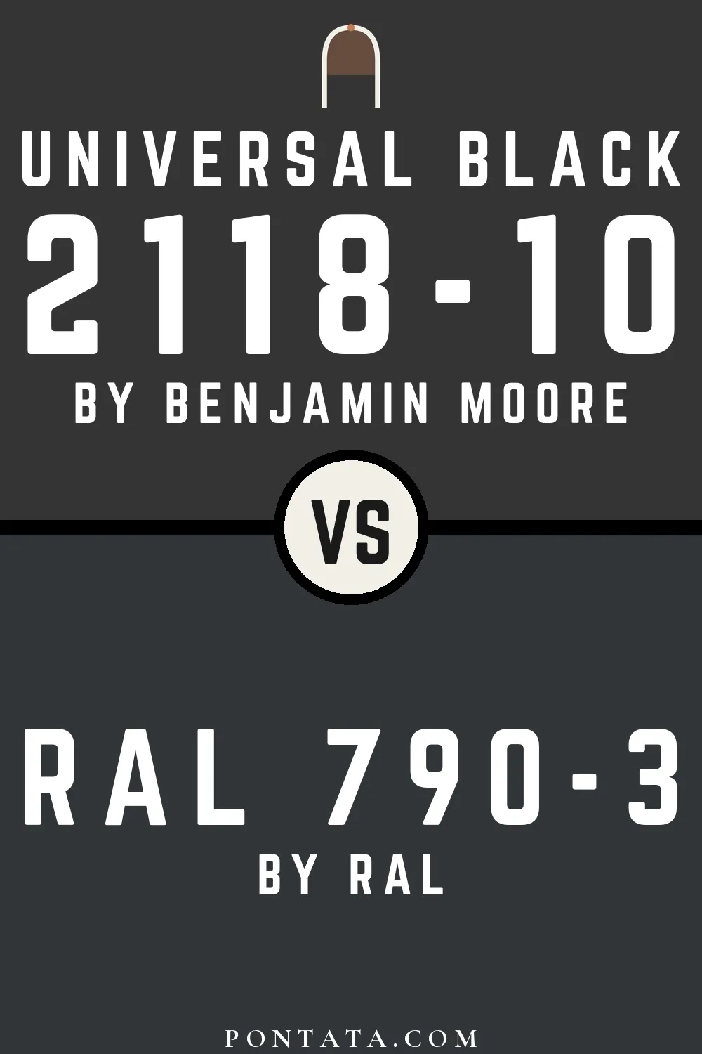 Universal Black vs RAL 790-3