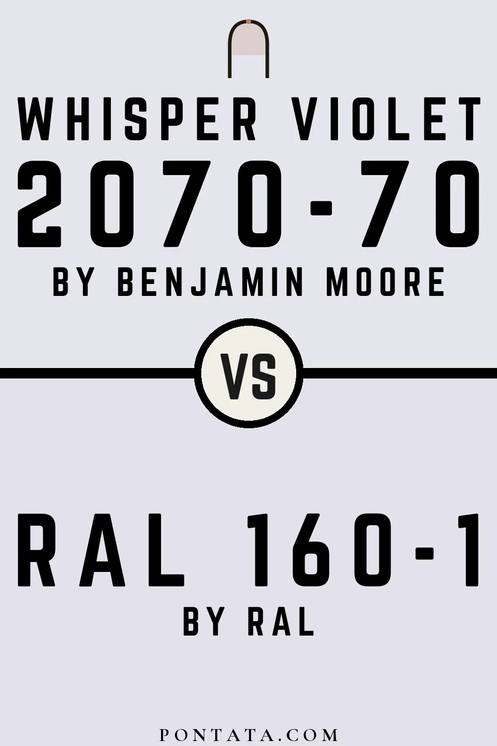 Whisper Violet vs RAL 160-1