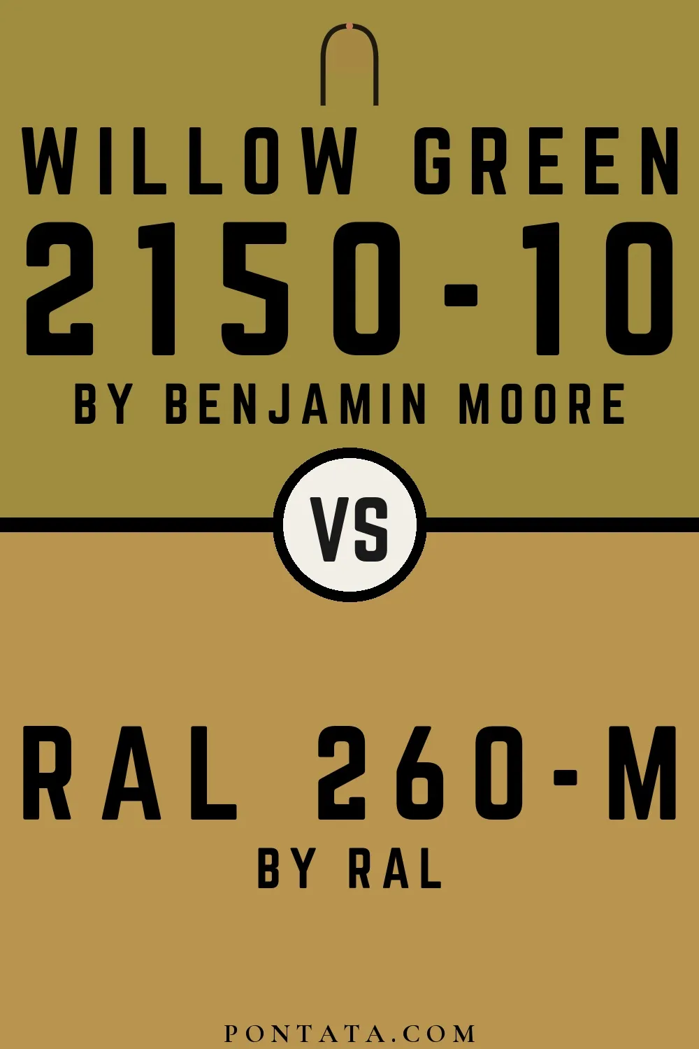 Willow Green vs RAL 260-M