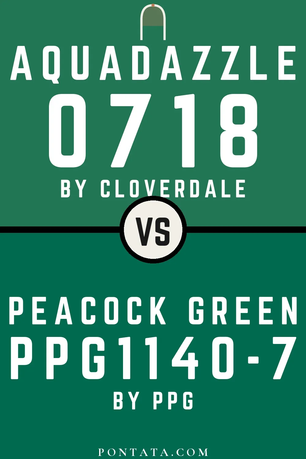 Aquadazzle vs Peacock Green