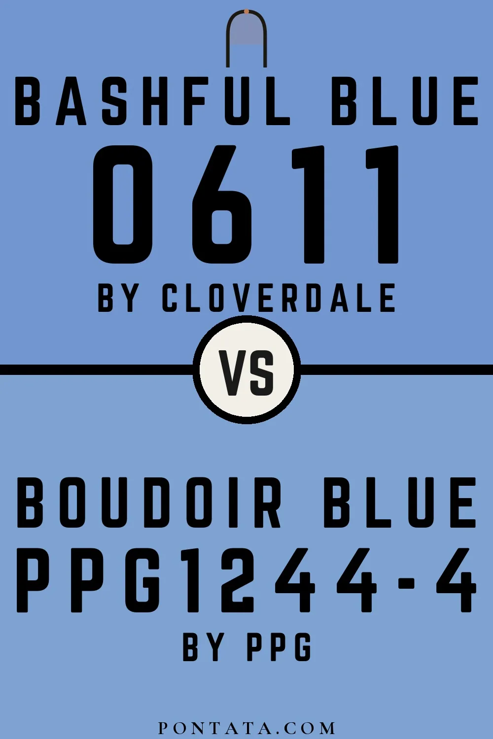 Bashful Blue vs Boudoir Blue