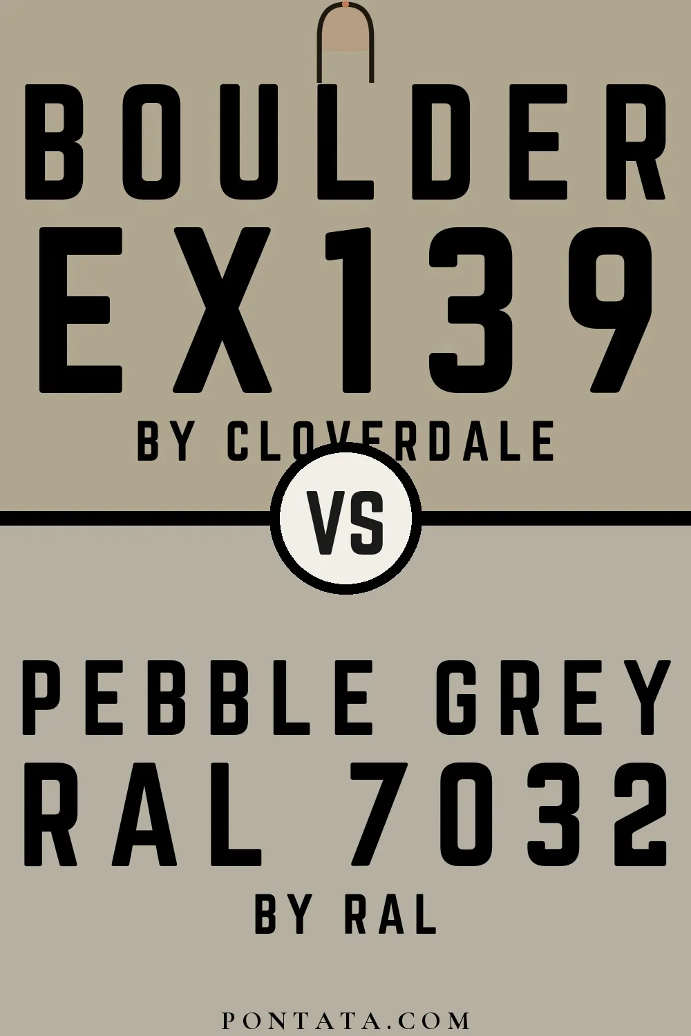 Boulder vs Pebble grey