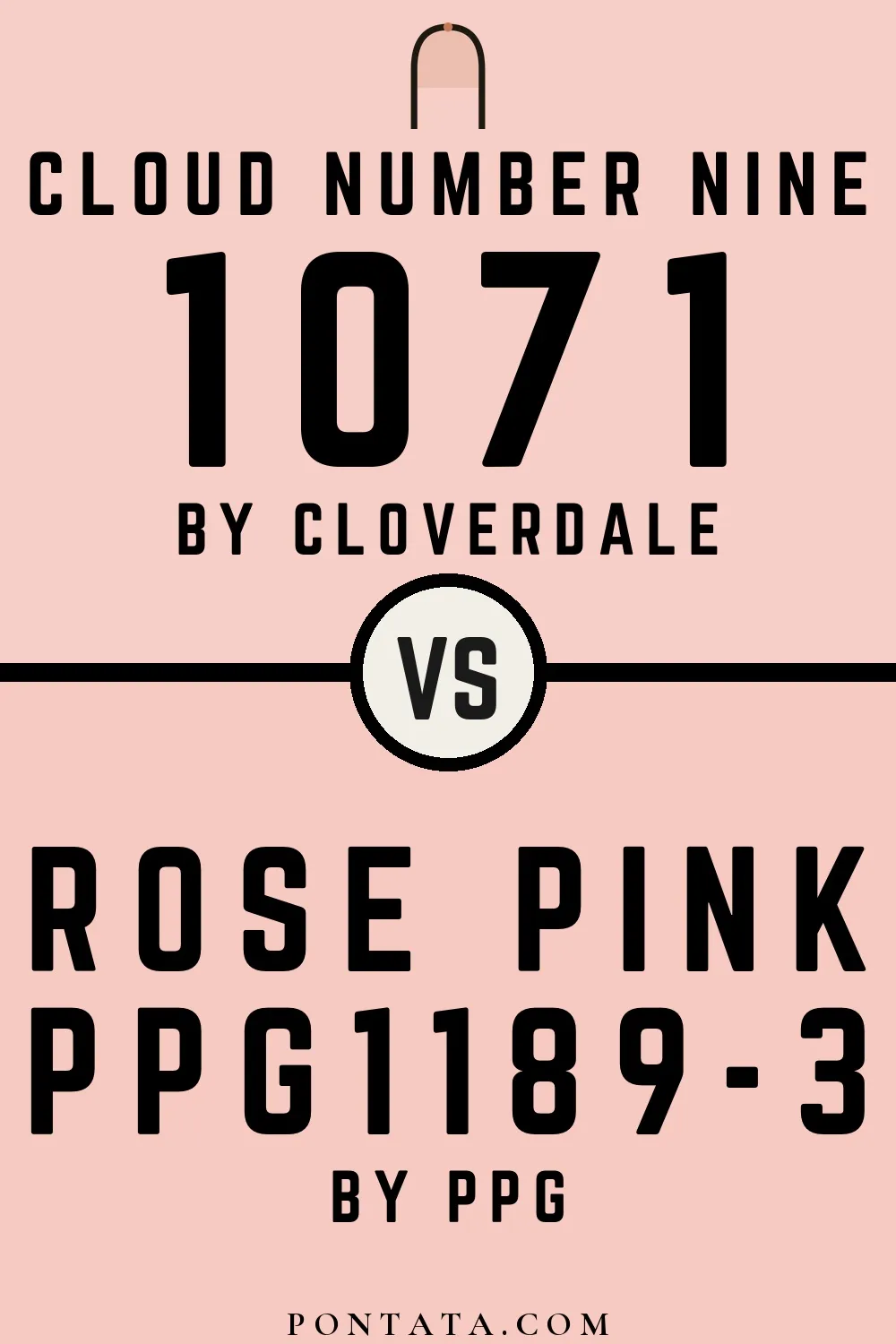 Cloud Number Nine vs Rose Pink