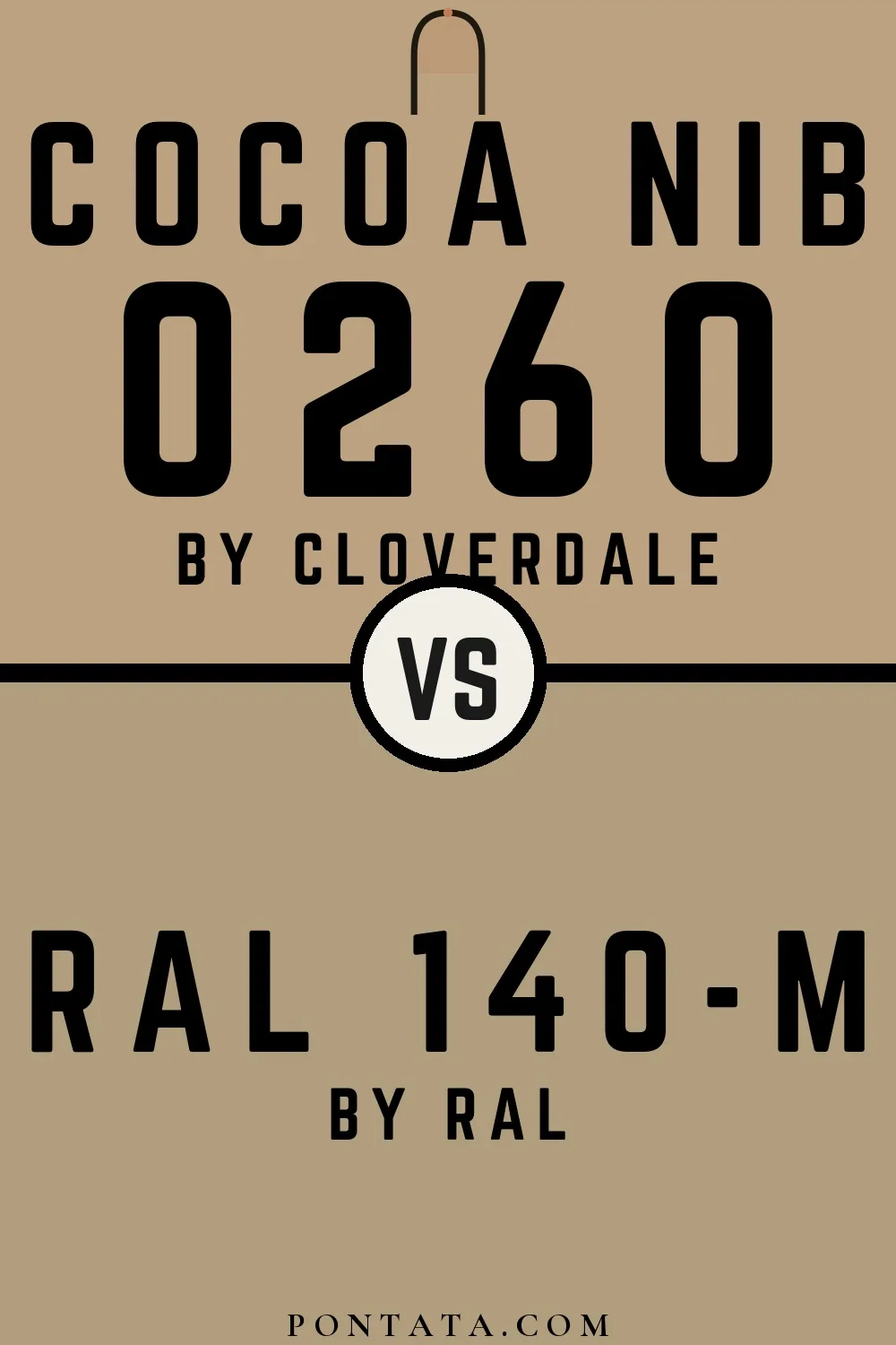 Cocoa Nib vs RAL 140-M