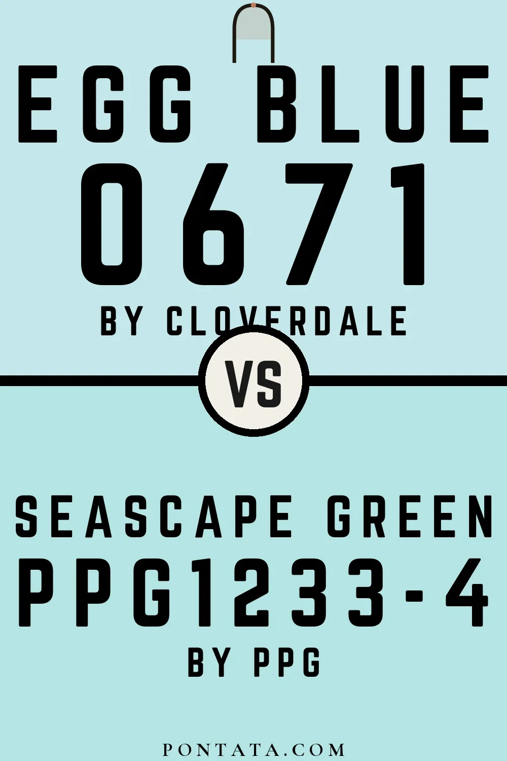Egg Blue vs Seascape Green