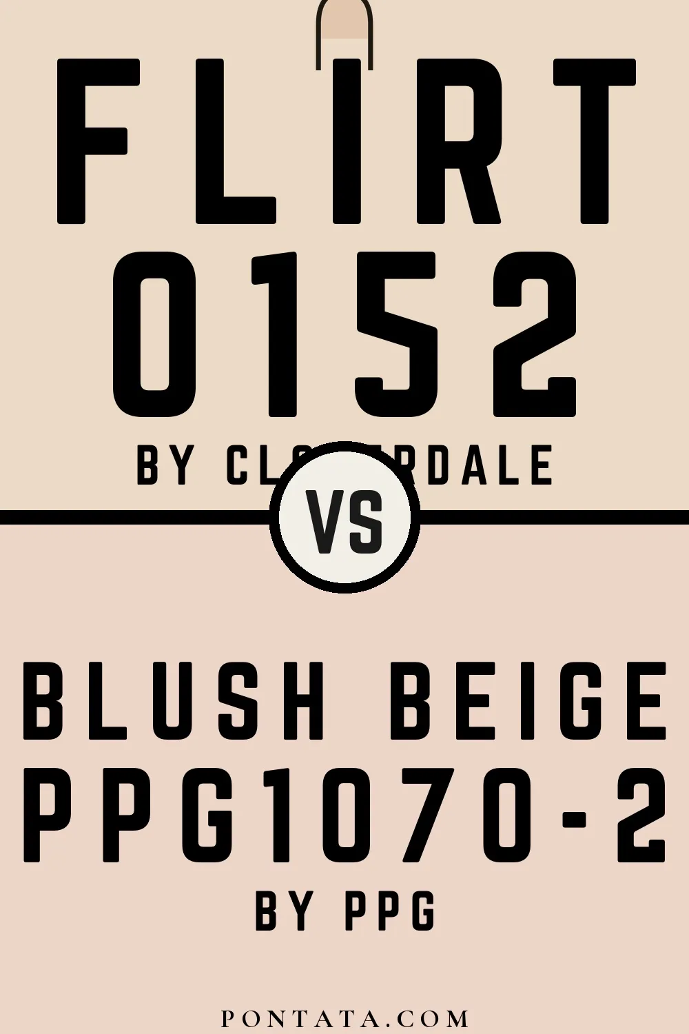 Flirt vs Blush Beige