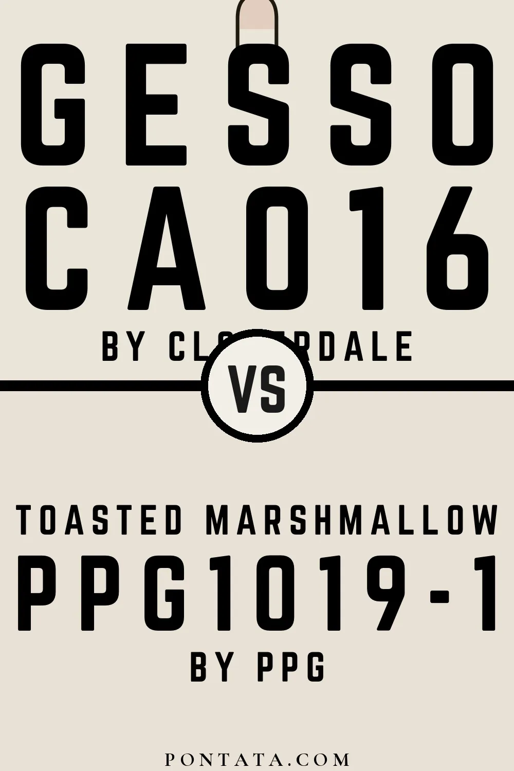 Gesso vs Toasted Marshmallow