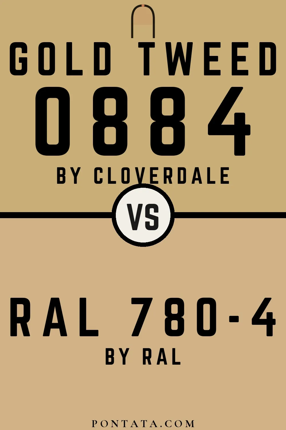 Gold Tweed vs RAL 780-4