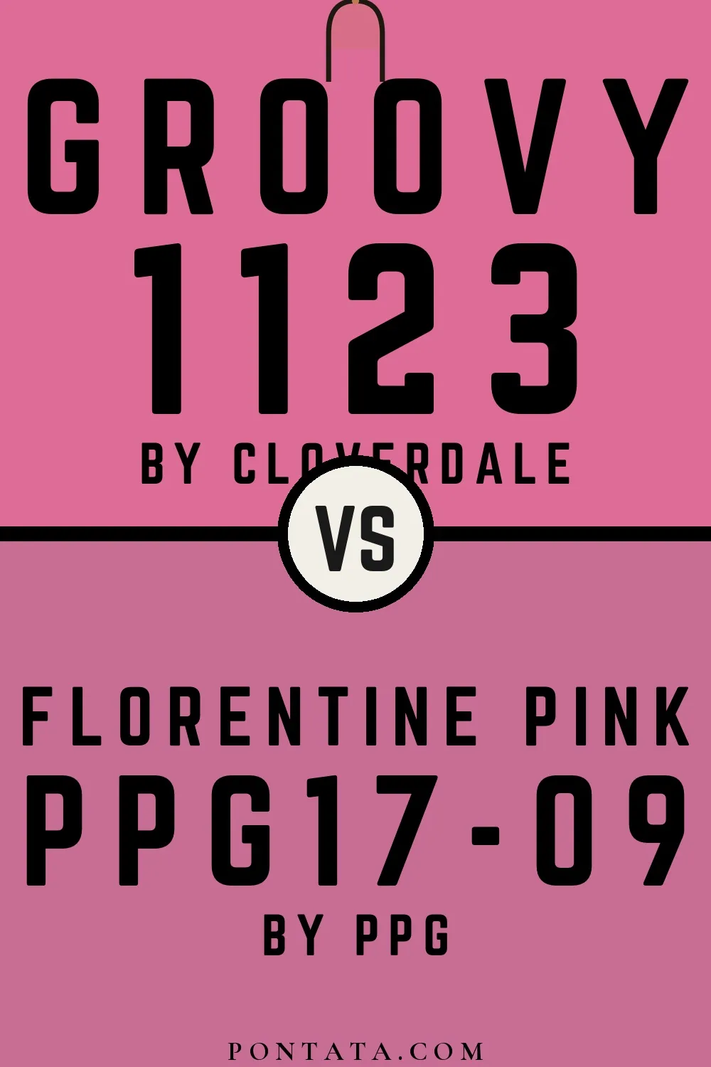 Groovy vs Florentine Pink