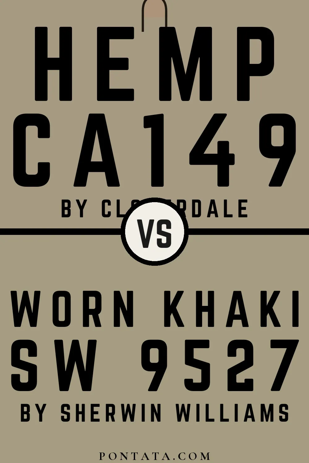 Hemp vs Worn Khaki