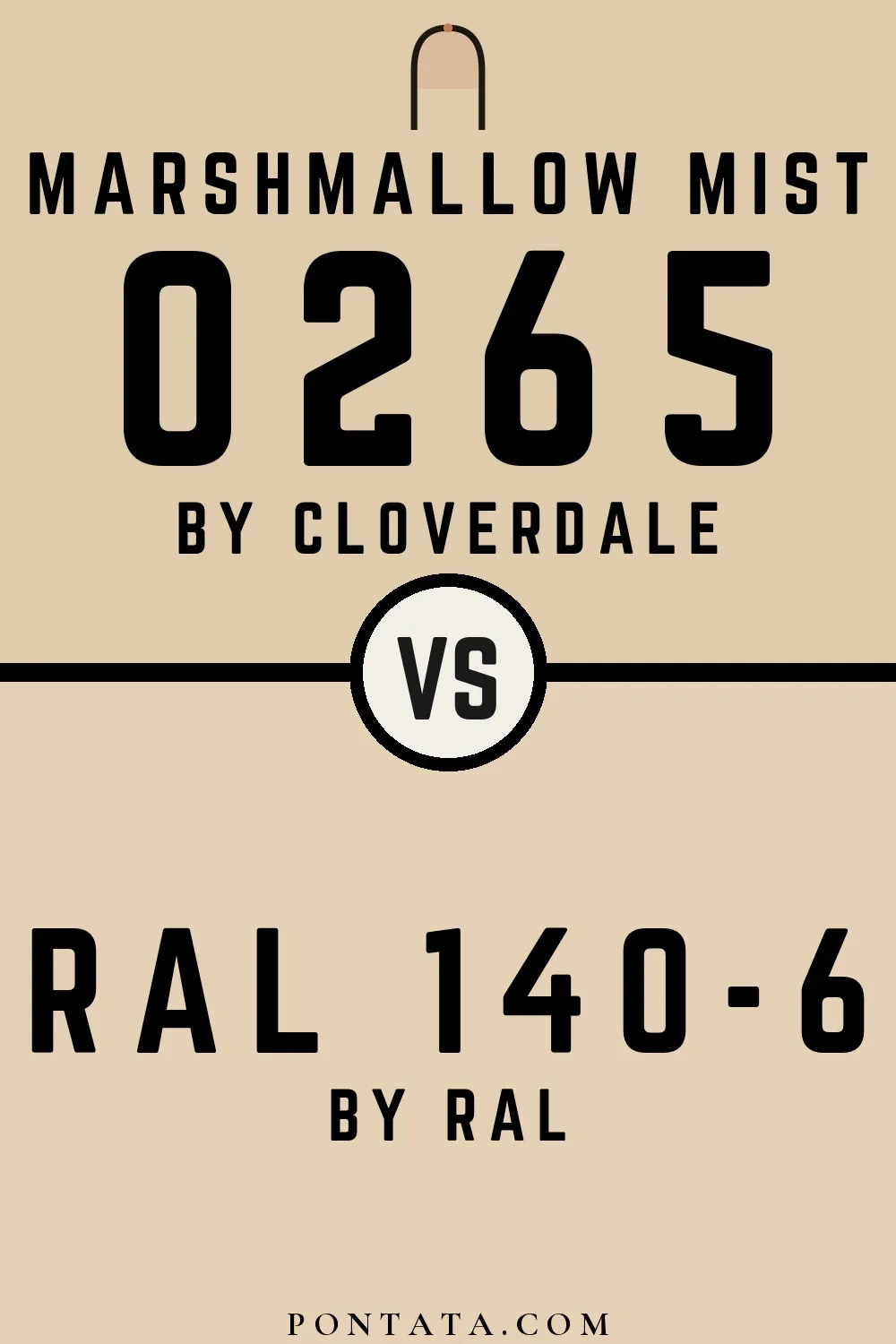 Marshmallow Mist vs RAL 140-6
