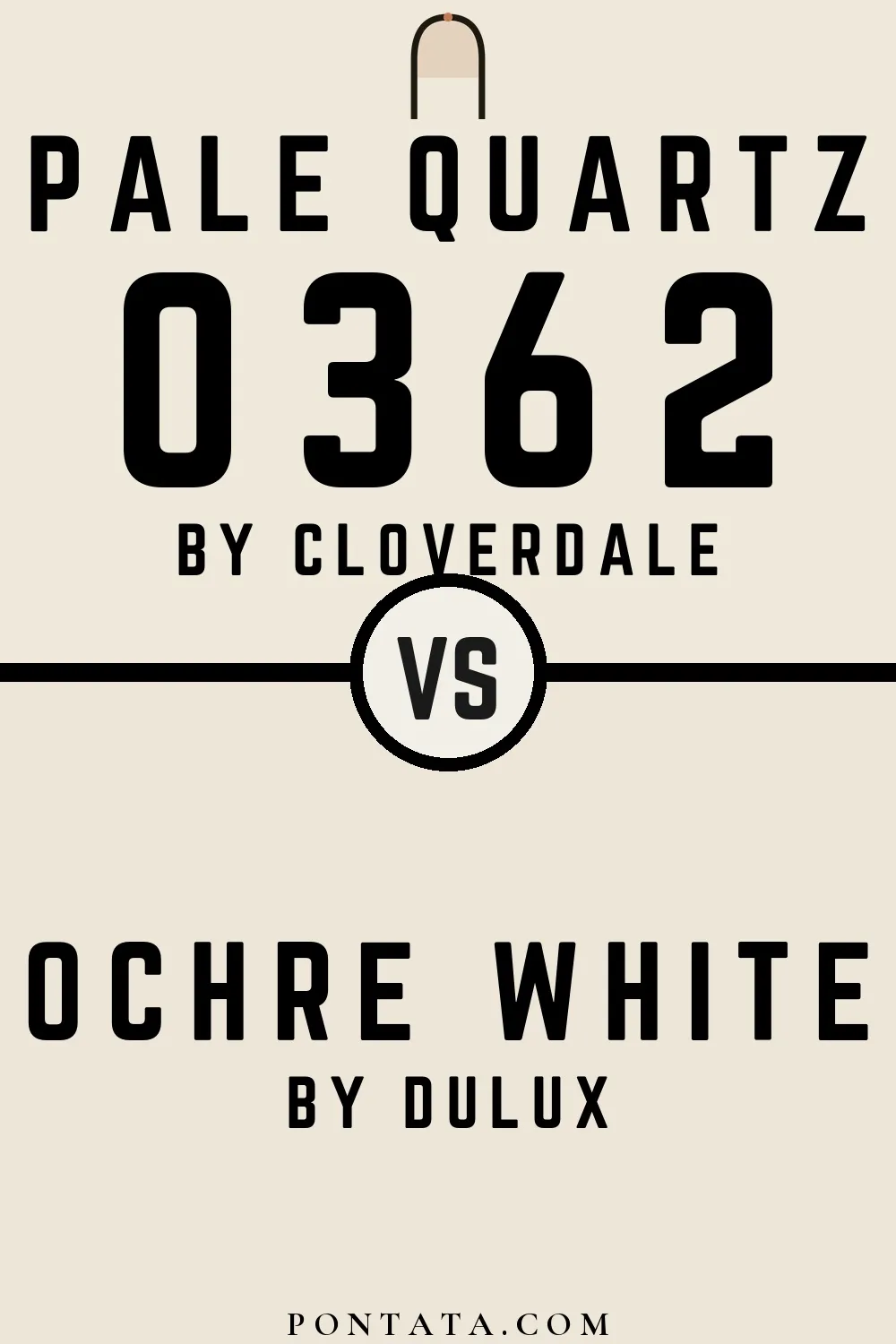 Pale Quartz vs Ochre White