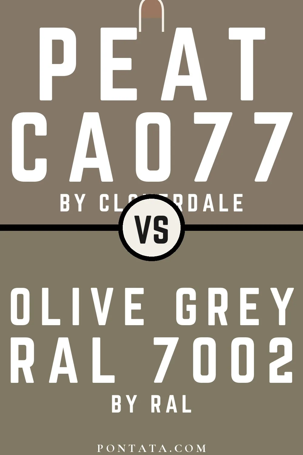 Peat vs Olive grey