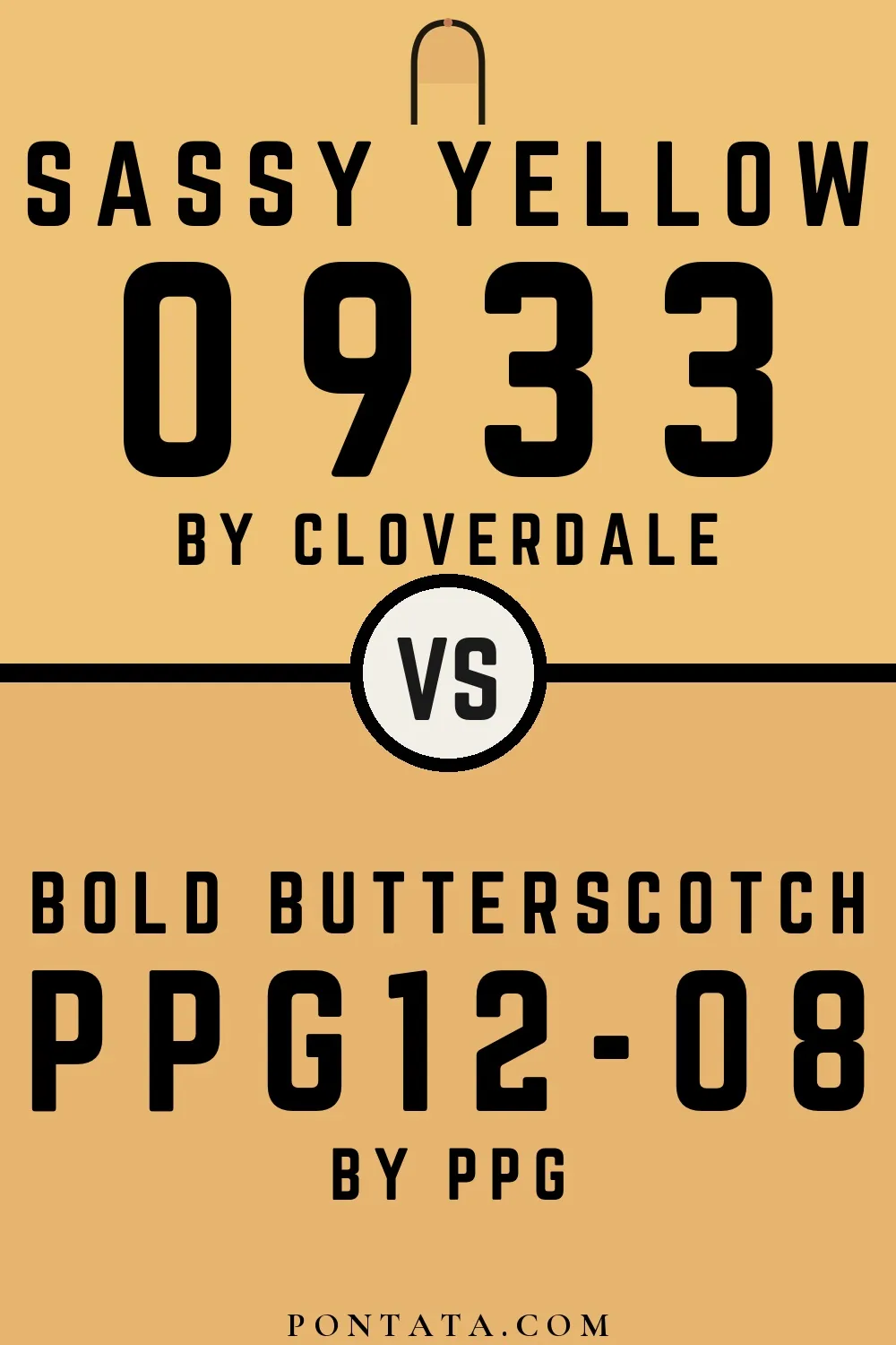 Sassy Yellow vs Bold Butterscotch